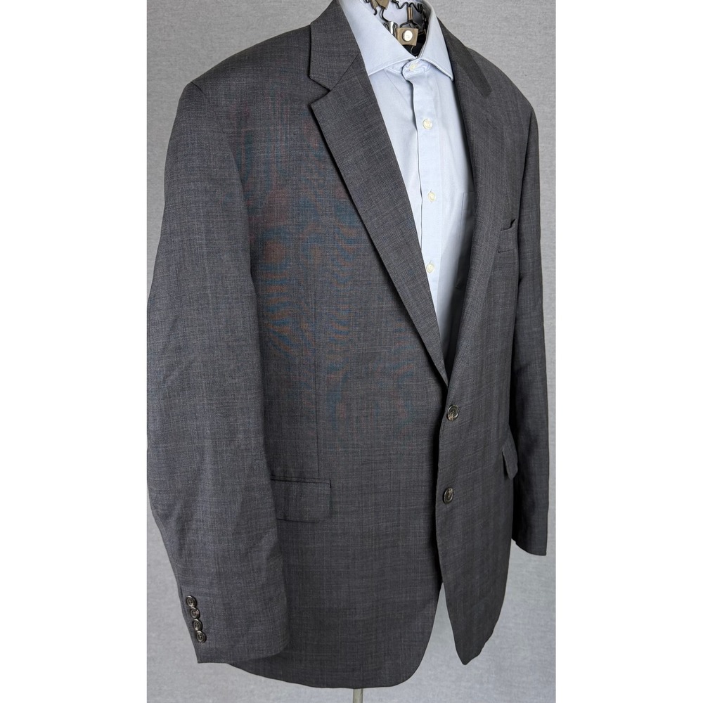 Ralph Lauren Mens 48L Grey Glen Check Wool Blazer Sport Coat Jacket